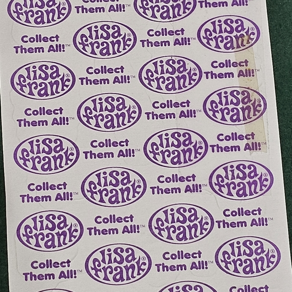 Lisa Frank I Love To Shop Sticker Strip - 23 Stickers - Picture 4 of 9